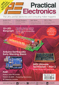Click to learn more about this month's EPE Magazine - the No. 1 UK Hobby Electronics magazine cover